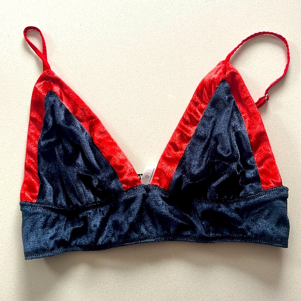 Fleur Du Mal Velour Bralette Size L